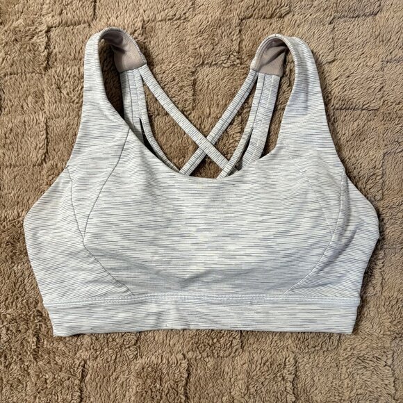 EXCELLENT Lululemon Free To Be Elevated Sports Athletic Yoga Bra 34DD Size 8 - Picture 1 of 7